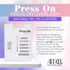Product Press On Natural 110 Overlash Self-Adhesive Clusters 30pcs thumbnail image