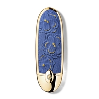 Product Rouge G Blooming Denim The Double Mirror Jewel Case - Denim Flora - The Customizable Ultra-Care Lipstick Case - Limited Edition base image