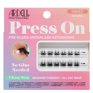 Product Press On Naked Natural Pre-Glued Underlash Extensions 12pcs base image