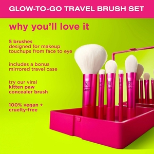 Vivid Escape Glow-To-Go Travel Brush Set