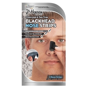 Product 7th Heaven For Men Charcoal & Tea Tree Blackhead Nose Strips 3τμχ base image