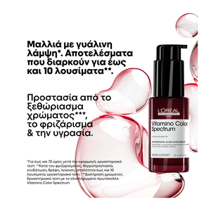 Serie Expert Vitamin Color Spectrum Glass Shine Leave-in Serum για Άμεση Λάμψη 30ml