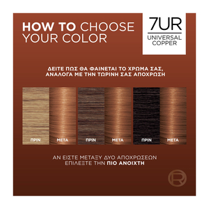 Excellence Cream Permanent Hair Dye No.7UR Copper 48ml