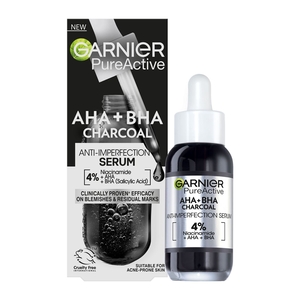 Product PureActive Anti Imperfections Serum 4% Niacinamide, AHA + BHA Charcoal 30ml base image