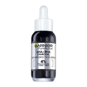 PureActive Anti Imperfections Serum 4% Niacinamide, AHA + BHA Charcoal 30ml