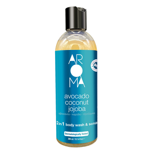Product Avocado Coconut Jojoba 2 in 1 Body Wash & Scrub 300ml base image