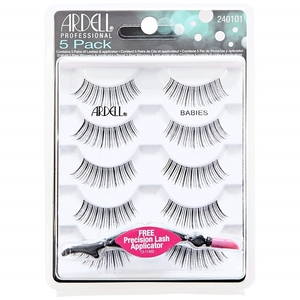 Product Ardell 5Pack Black Babies Lashes & Free Lash Applicator base image