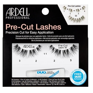 Product Pre-Cut Demi Wispies Lashes & DUO Eyelash Adhesive Clear-White 1g base image