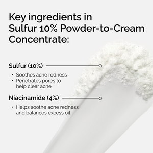 Sulfur 10% Powder-To-Cream Concentrate 5g