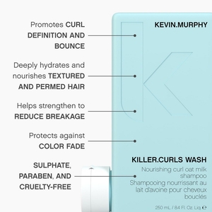 Killer.Curls Wash Nourishing Curl Oat Milk Shampoo 250ml