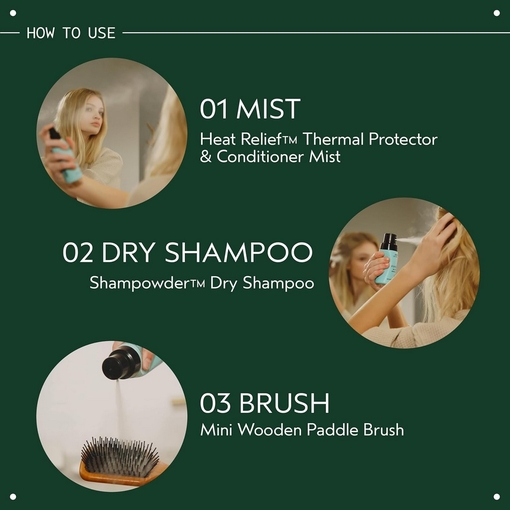 Product Wooden Mini Paddle Brush 19.3cm x 6.35cm base image