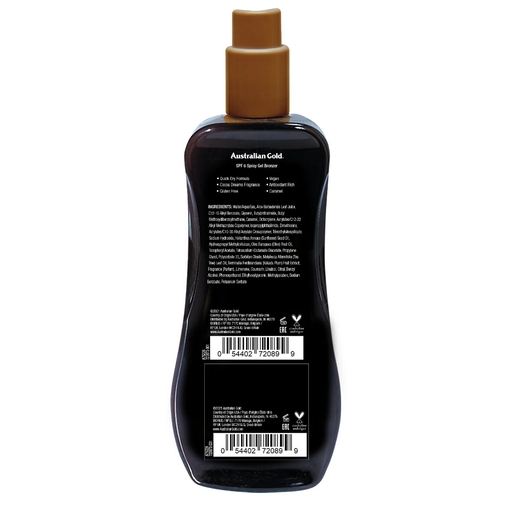 Product Instant Bronzer Spray Gel Sunscreen SPF6 237ml base image