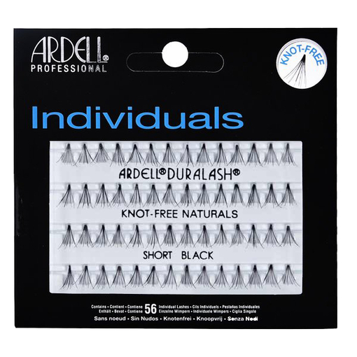 Product Ardell Duralash Individuals Knot-Free Naturals Short Black Eye Lashes base image