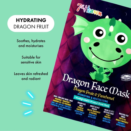 Product Dragon Fruit Face Mask - Hydrating & Revitalising With Panthenol base image