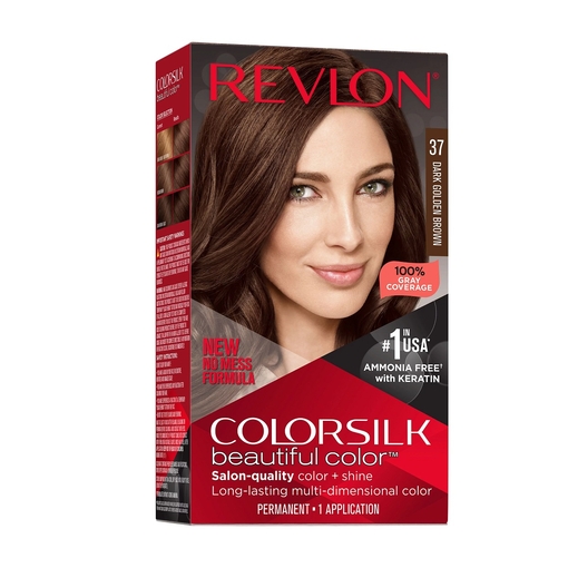 Product Colorsilk Ammonia Free Hair Color Νο.37 Dark Golden Brown 59.1ml base image