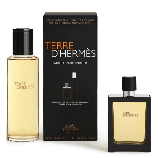 Product Terre D' Hermès Parfum - Refillable 30ml & Terre D' Hermès Parfum Refill 125ml base image
