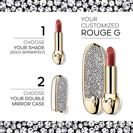 Product Rouge G The Ornaments The Double Mirror Jewel Case - Le Strassé - The Customizable Ultra-Care Lipstick Case base image