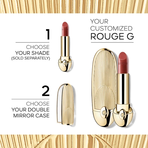 Product Rouge G The Ornaments The Double Mirror Jewel Case - L'Art Déco - The Customizable Ultra-Care Lipstick Case base image