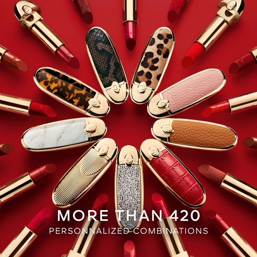 Product Rouge G The Timeless The Double Mirror Jewel Case - Le Camel - The Customizable Ultra-Care Lipstick Case base image