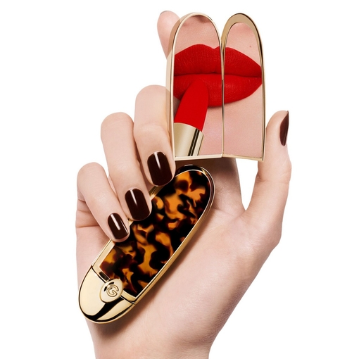 Product Rouge G The Patterns The Double Mirror Jewel Case - L'Écaille - The Customizable Ultra-Care Lipstick Case base image