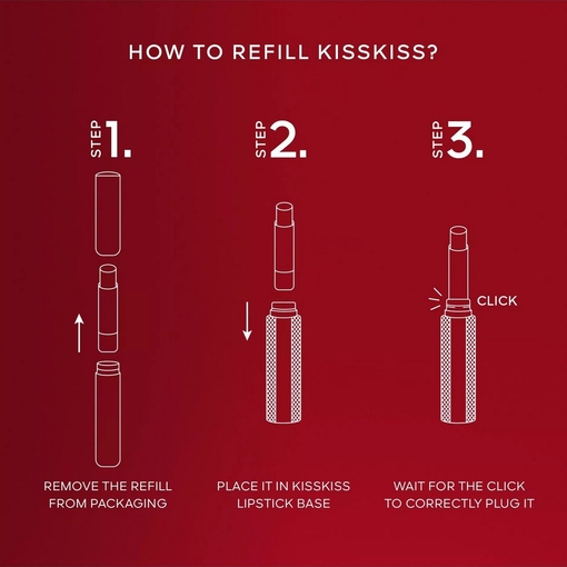 Product KissKiss Honey-Infused Intense Lipstick - Refillable 1.85g base image