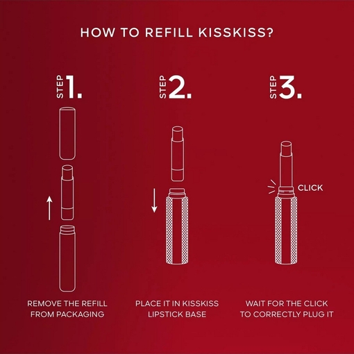 Product KissKiss Honey-Infused Intense Lipstick - Refill 1.85g base image