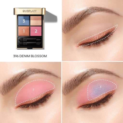 Product Ombres G 396 Denim Blossom Eyeshadow Quad - Multi-Effect High Colour & Long Wear - Limited Edition 4x1.5g base image