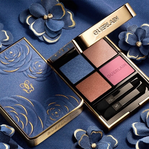 Product Ombres G 396 Denim Blossom Eyeshadow Quad - Multi-Effect High Colour & Long Wear - Limited Edition 4x1.5g base image