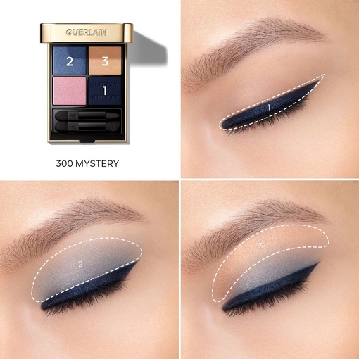 Product Ombres G - Guerlain X Germanier Collection - 300 Mystery Eyeshadow Quad - Multi-Effect High Colour & Long Wear - Limited Edition 4x1.5g base image