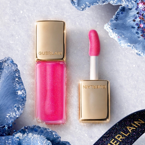 Product KissKiss Bee Glow Oil - Guerlain x Germanier Collection - 92% Natural-Origin - Honey Tint Lip Oil - 419 Spotlight - Limited Edition 9.5ml base image