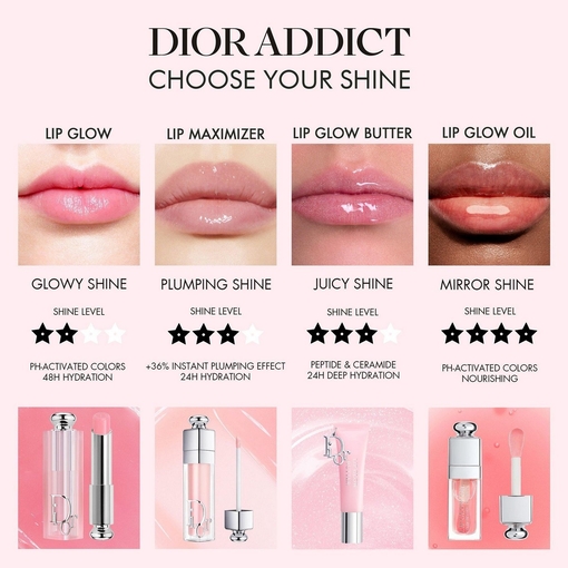 Product Dior Addict Lip Glow Butter - Peptide + Ceramide - Hydrating & Smoothing Shine Lip Treatment 10ml base image