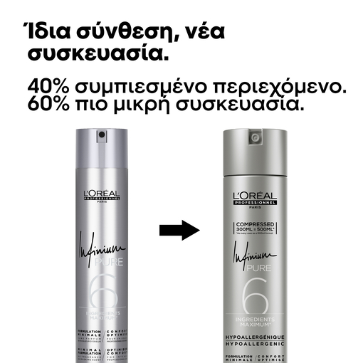 Product Infinium Pure Λακ Μαλλιών Για Απαλό Κράτημα 300ml base image