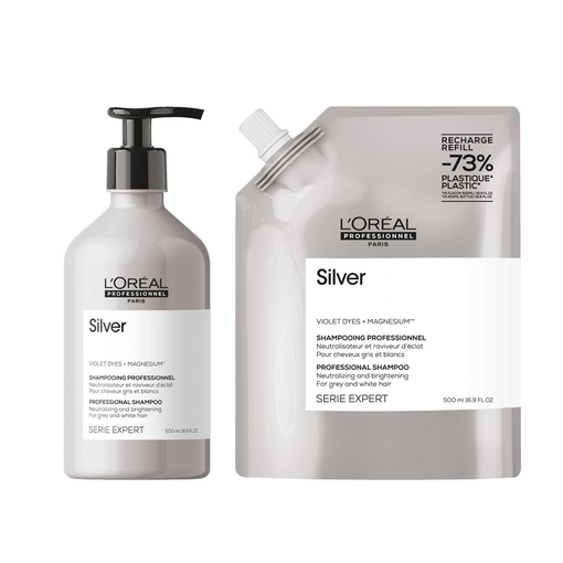 Product Serie Expert Silver Serie Expert Silver Σαμπουάν για Λευκά ή Ασημί Μαλλιά 500ml base image