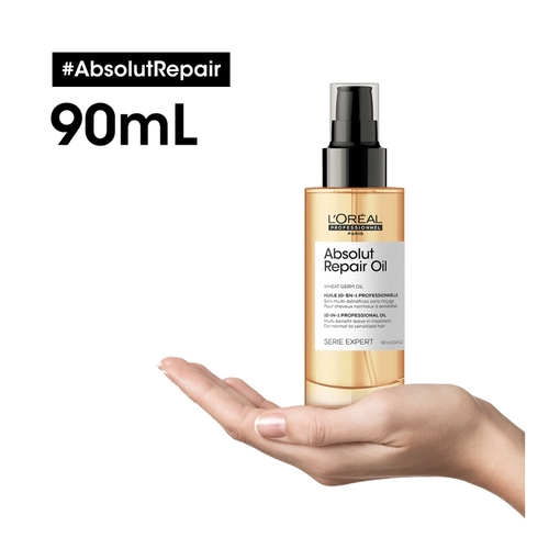 Product SERIE EXPERT Absolut Repair Oil For Damaged Hair 90ml base image