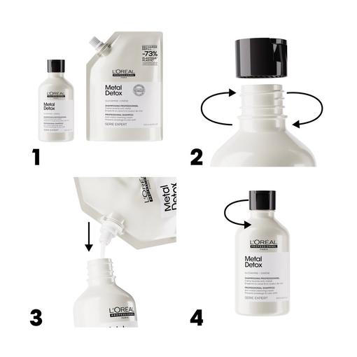 Product Serie Expert Metal Detox Σαμπουάν Απομάκρυνσης και Προστασίας από τα Μεταλλικά Στοιχεία - Refill 500ml base image