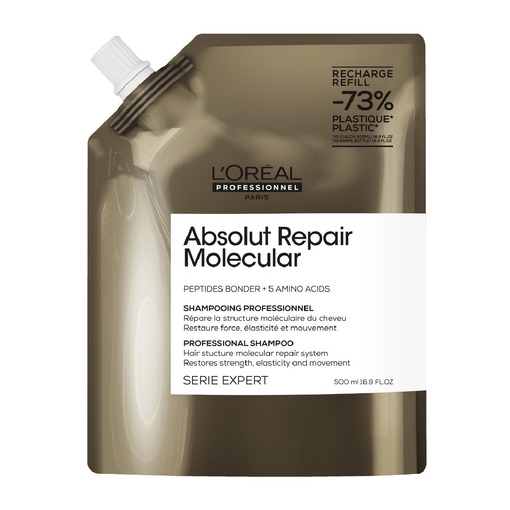 Product Absolut Repair Molecular Σαμπουάν Επανόρθωσης Χωρίς Θειικά Άλατα Για Ταλαιπωρημένα Μαλλιά - Refill 500ml base image