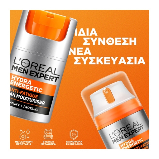 Product Men Expert Hydra Energetic 24 Hour Anti-Tiredness Moisturiser 50ml base image