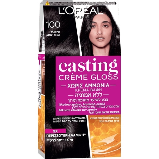 Product L'Oréal Casting Creme Gloss Νο100 Μαύρο 48ml base image