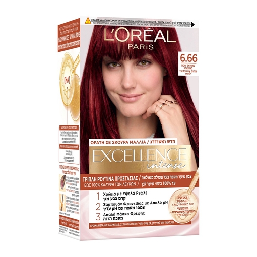 Product Excellence Intense Cream No6.66 Πολύ Έντονο Κόκκινο 48ml base image