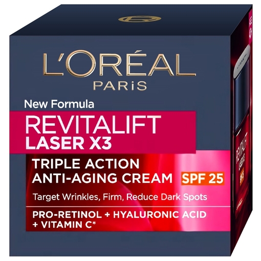 Product Revitalift Laser Χ3 Triple Action Anti-Aging Cream SPF25 50ml base image