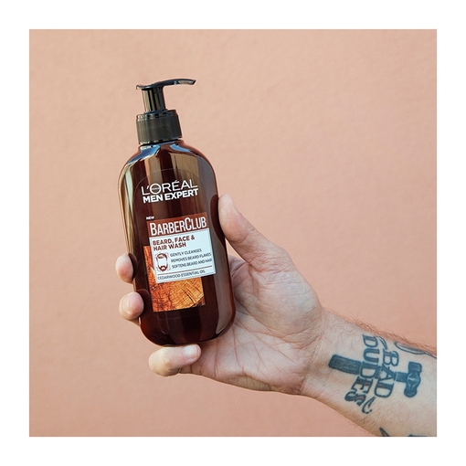 Product Men Expert Barber Club Καθαρισμός 3 Σε 1, Για Πρόσωπο, Μούσια, Μαλλιά 200ml base image