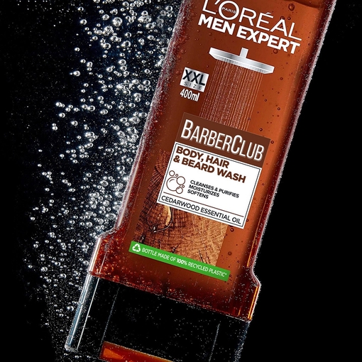 Product Barber Club Body, Hair & Beard Shower Gel 400ml base image