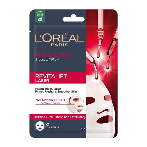 Product Revitalift Laser Triple Action Tissue Mask 28g base image