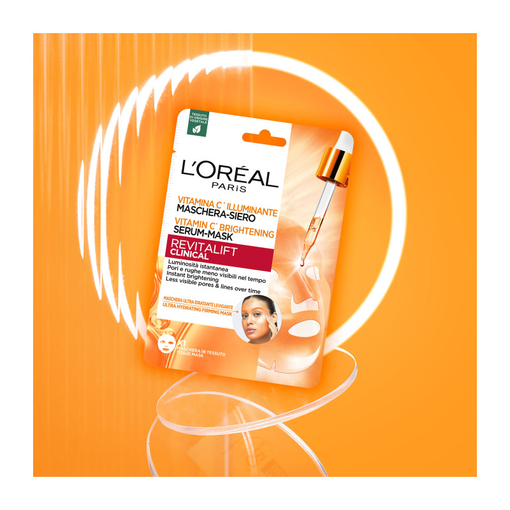 Product Revitalift Clinical Vitamin C Υφασμάτινη Μάσκα Λάμψης 26g base image