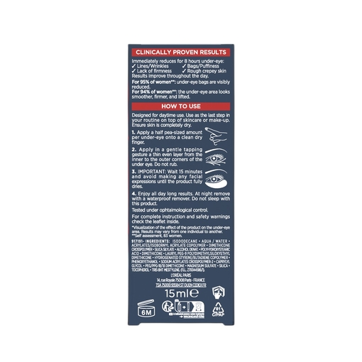 Product Revitalift Laser Κρέμα Ματιών Ημέρας Eye Bag Eraser 15ml base image