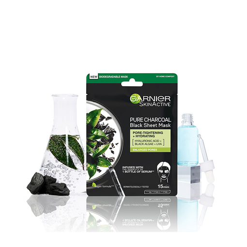 Product Garnier Pure Charcoal Υφασμάτινη Μάσκα Αποτοξίνωσης 28g base image