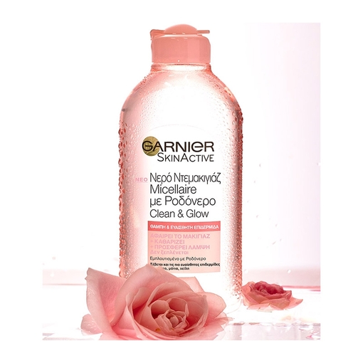 Product Garnier Micellaire Rose Water Clean & Glow 400ml base image