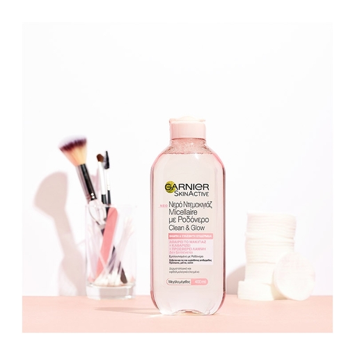 Product Garnier Micellaire Rose Water Clean & Glow 400ml base image
