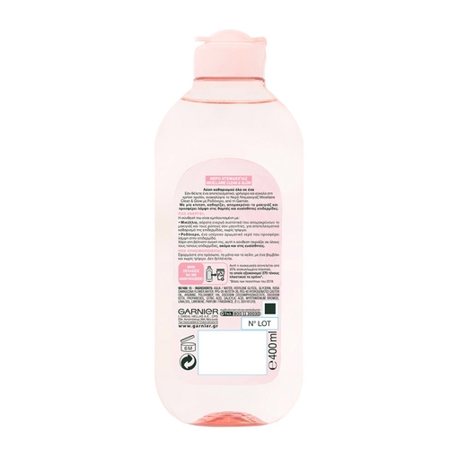 Product Garnier Micellaire Rose Water Clean & Glow 400ml base image