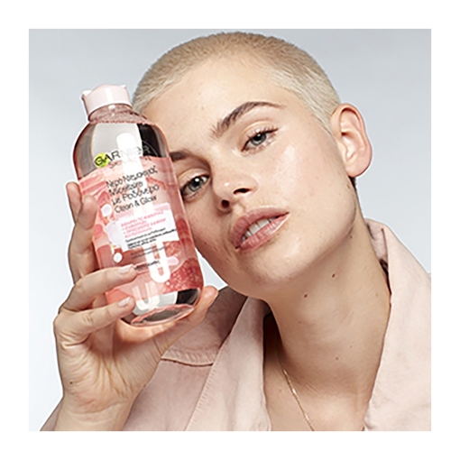 Product Garnier Micellaire Rose Water Clean & Glow 400ml base image